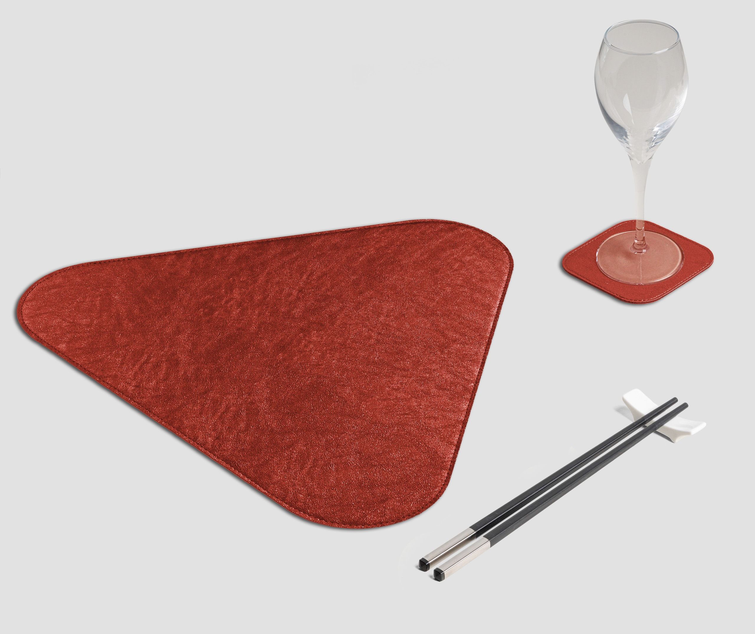 Wosde - La tovaglietta professionale personalizzata Wosde Tovaglietta Triangolo Metal rosso