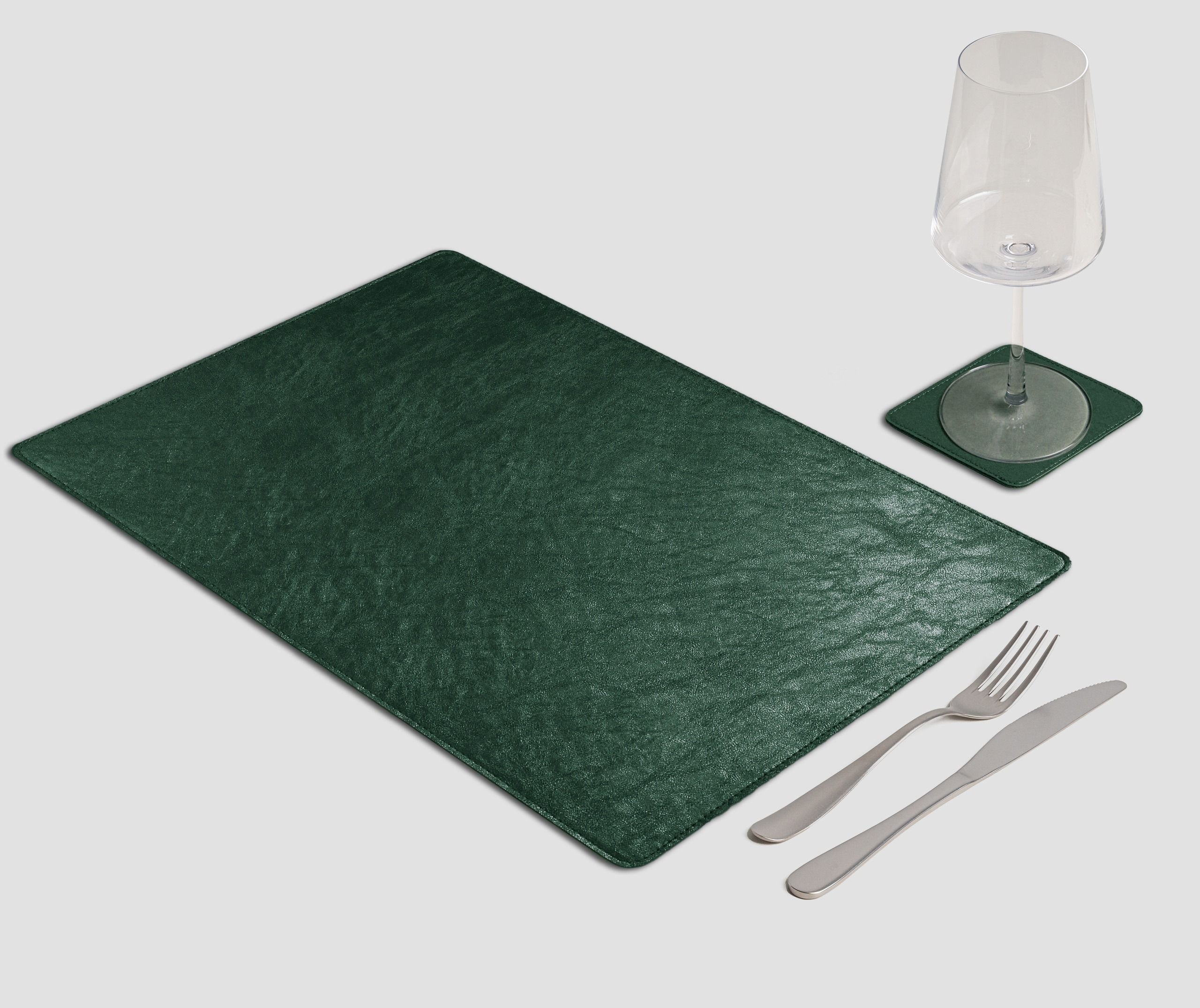 Wosde - La tovaglietta professionale personalizzata Wosde Mantel individual rectangular gourmet de metal verde bosque