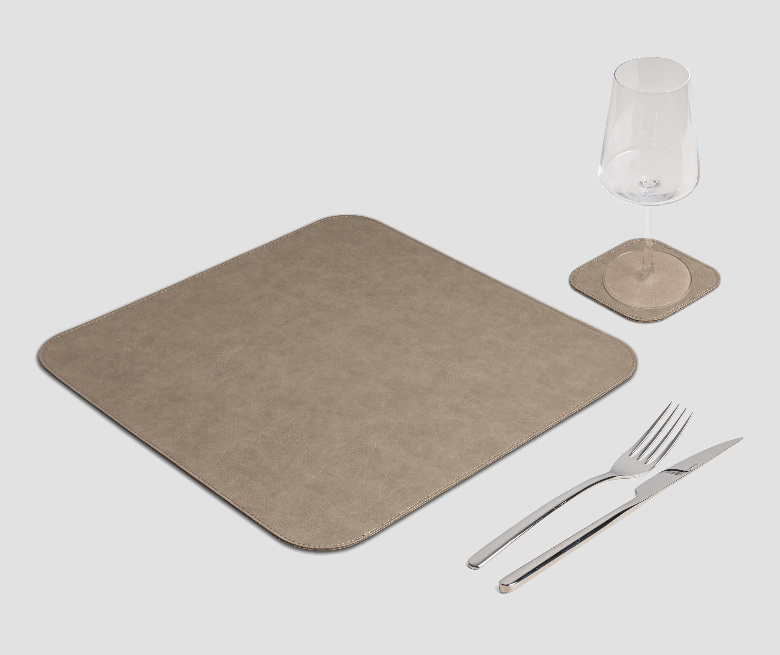 Wosde - La tovaglietta professionale personalizzata Wosde Mantel individual cuadrado vintage ahumado