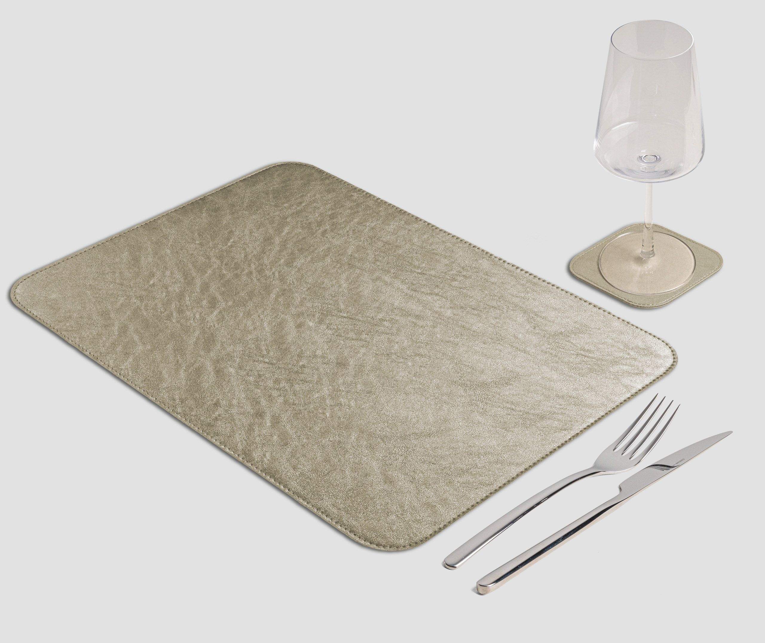 Wosde - La tovaglietta professionale personalizzata Wosde Tovaglietta Rettangolare classica Metal platino