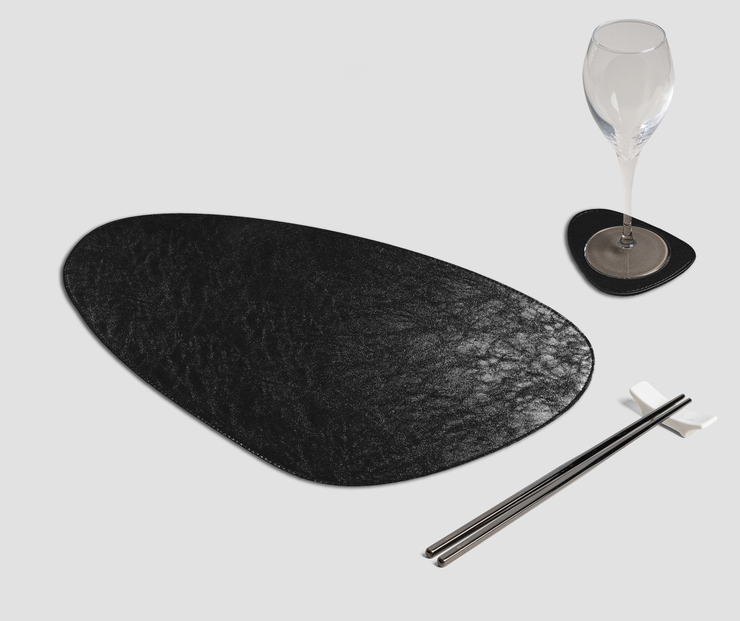 Wosde - La tovaglietta professionale personalizzata Wosde Tovaglietta Goccia Metal nero