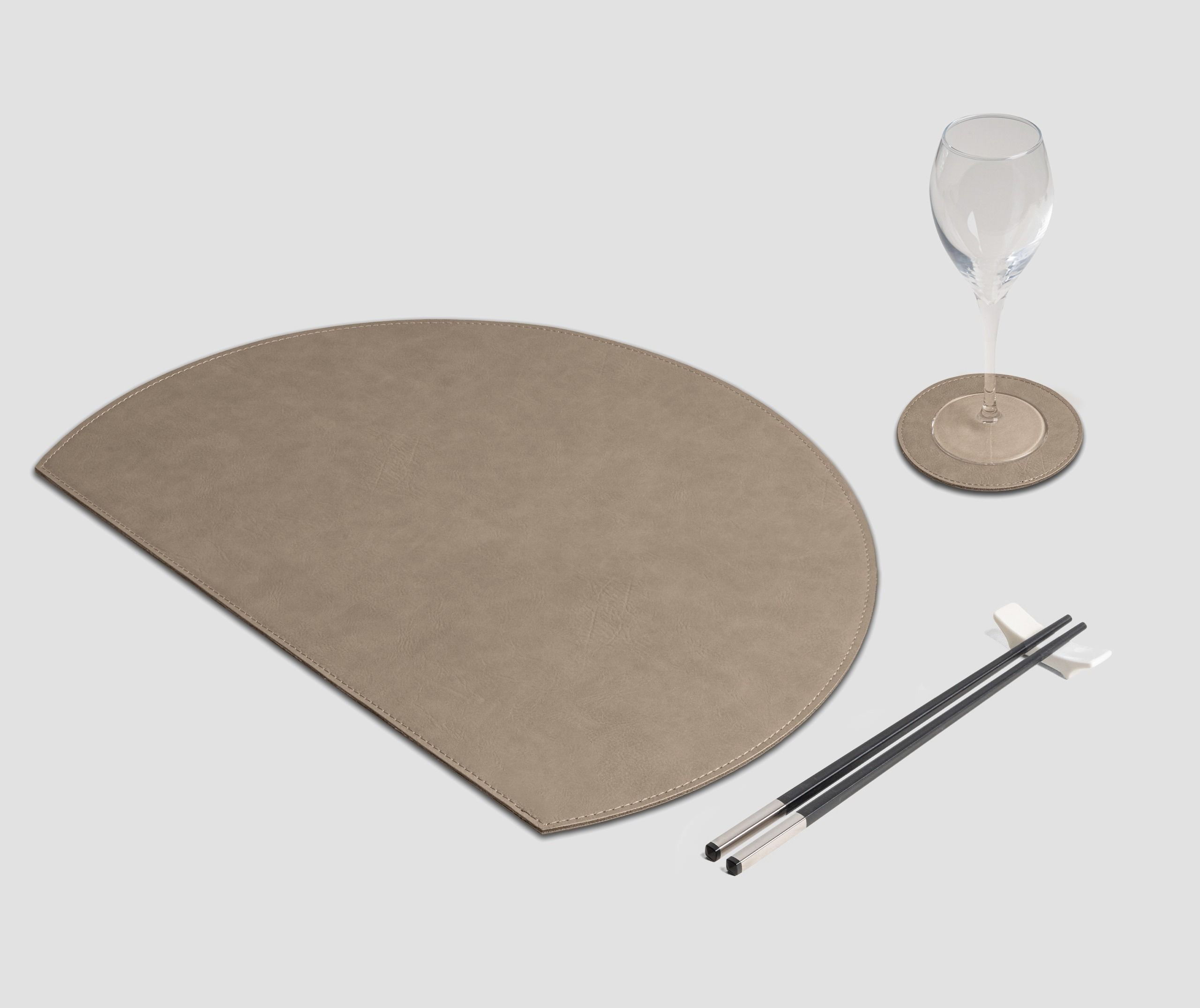 Wosde - La tovaglietta professionale personalizzata Wosde Mantel individual semicircular de humo vintage