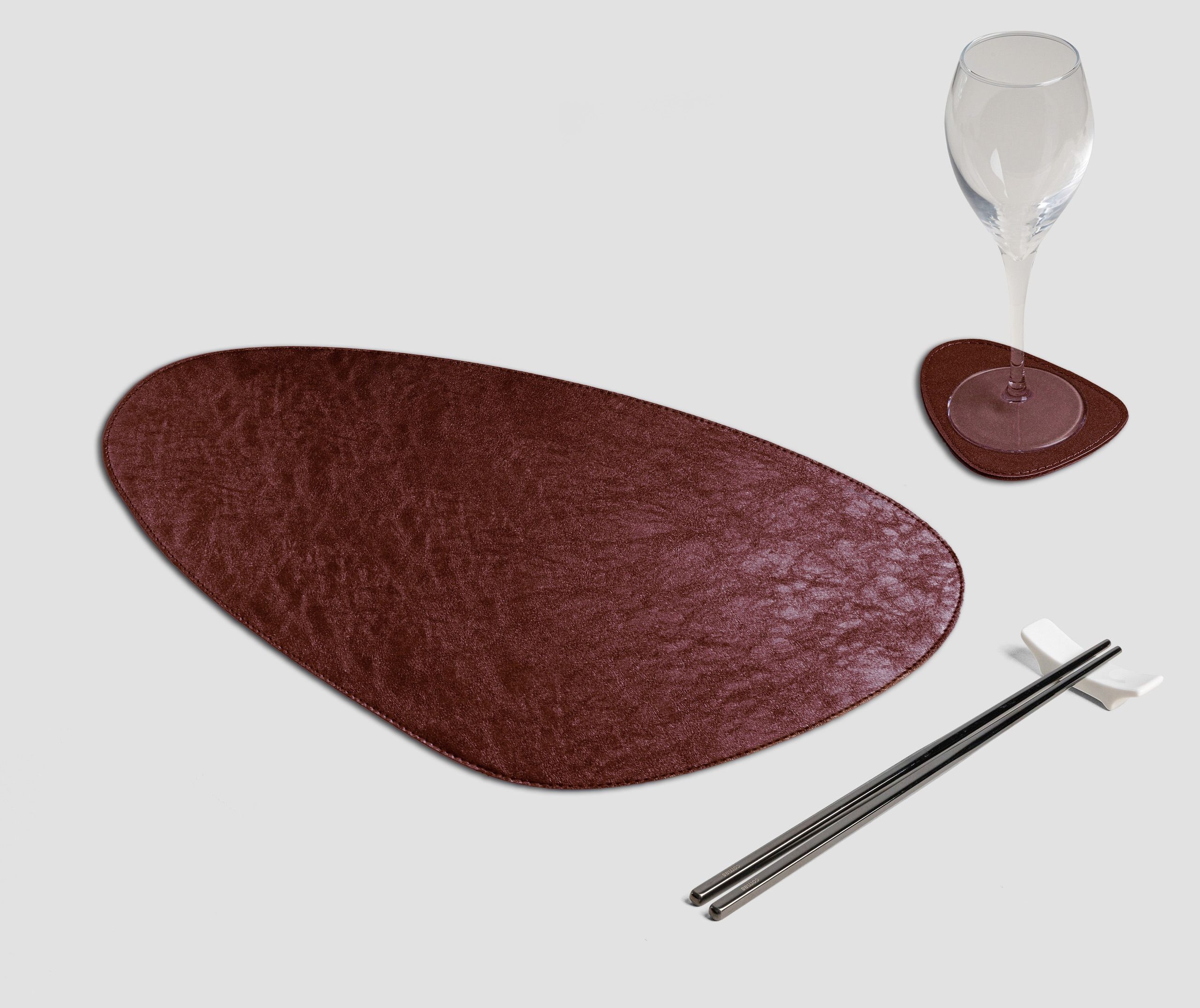 Wosde - La tovaglietta professionale personalizzata Wosde Tovaglietta Goccia Metal bordeaux