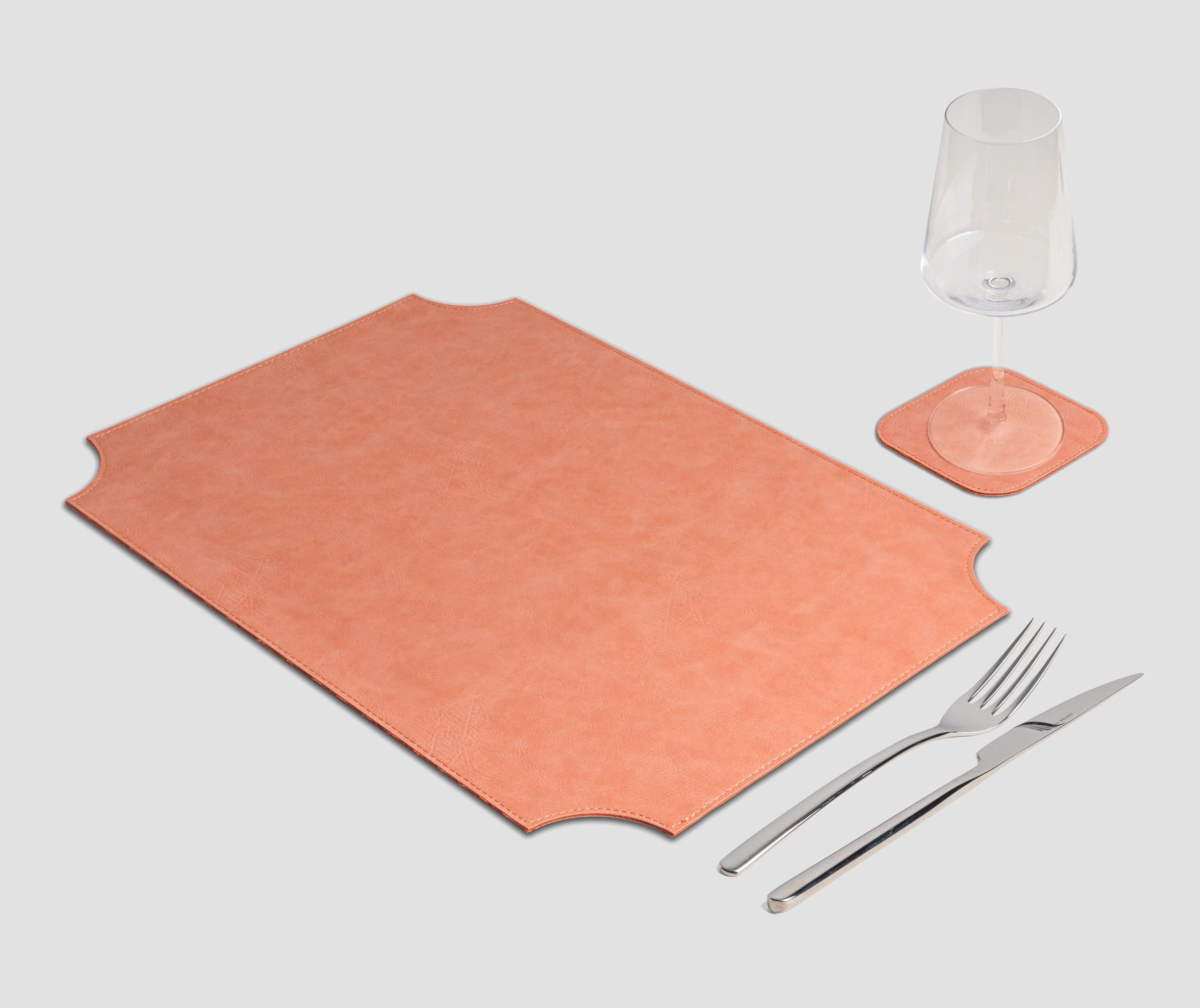 Wosde - La tovaglietta professionale personalizzata Wosde Tovaglietta Barocco rettangolare Vintage salmone