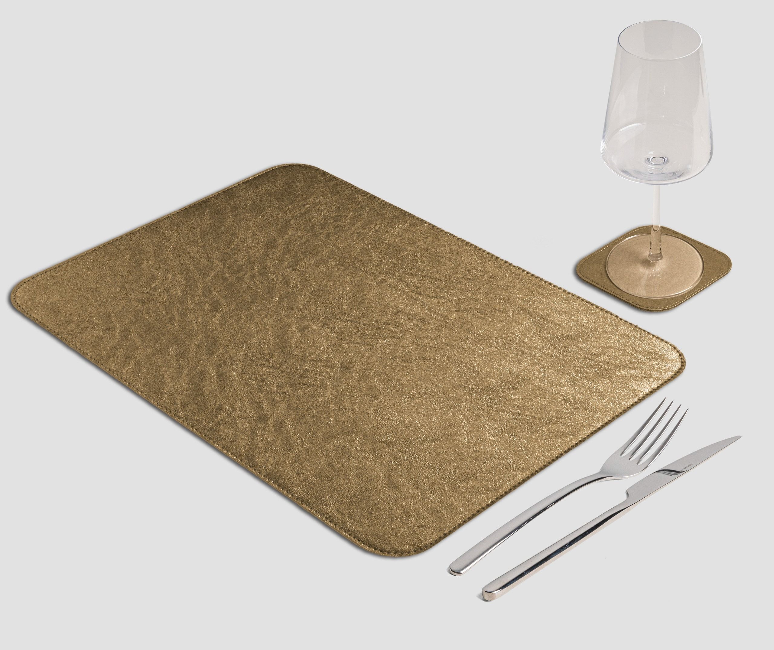 Wosde - La tovaglietta professionale personalizzata Wosde Tovaglietta Rettangolare classica Metal oro