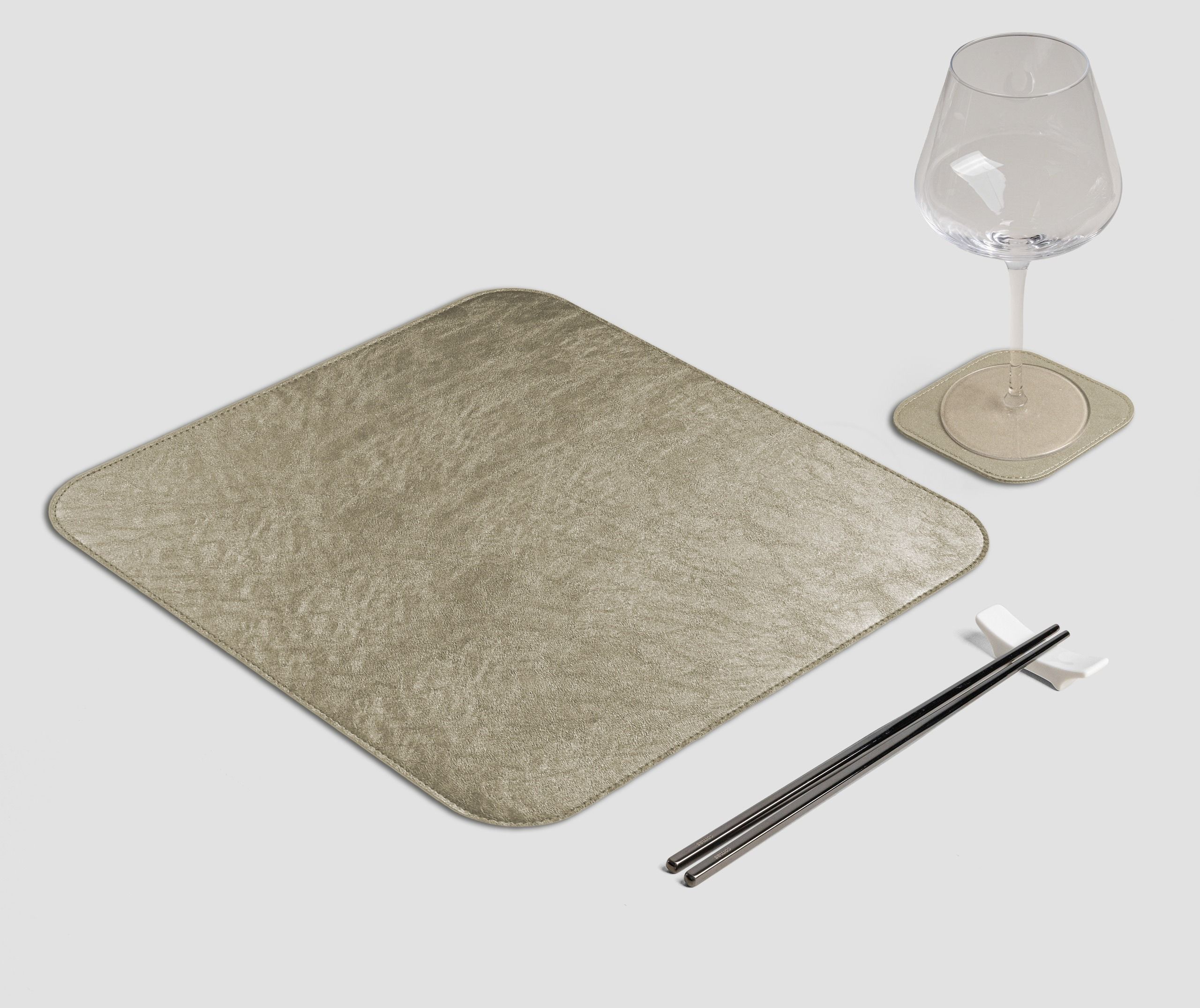 Wosde - La tovaglietta professionale personalizzata Wosde Tovaglietta Quadrata Metal platino