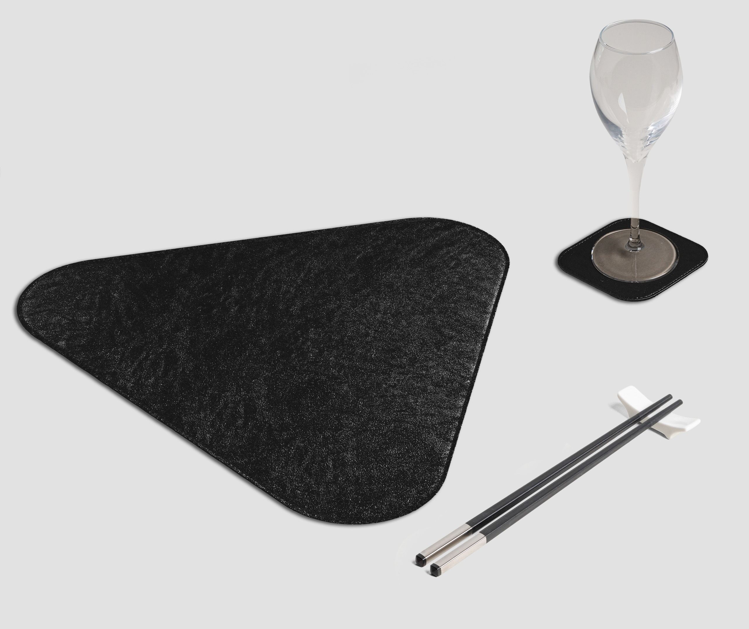 Wosde - La tovaglietta professionale personalizzata Wosde Tovaglietta Triangolo Metal nero