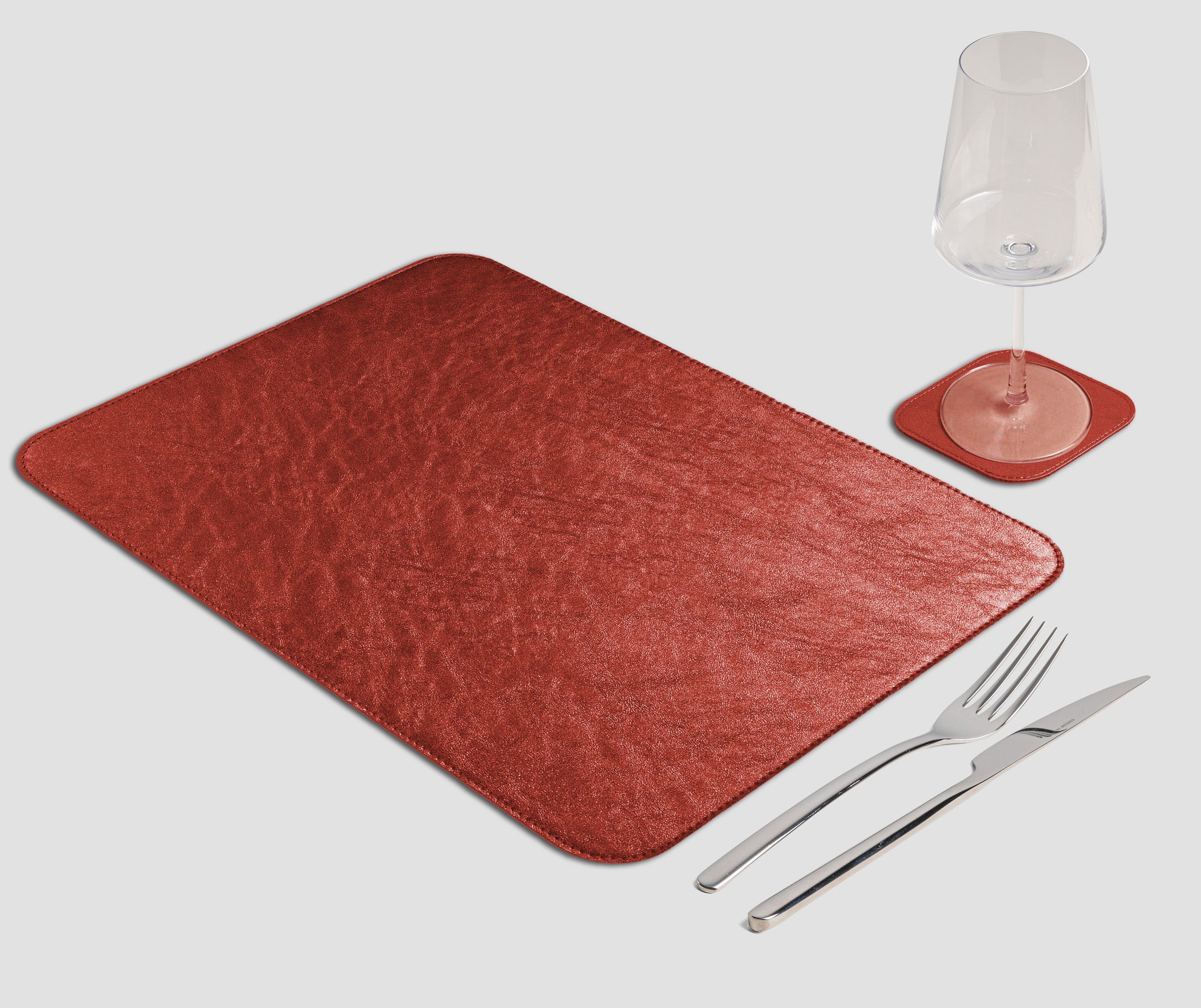 Wosde - La tovaglietta professionale personalizzata Wosde Mantel individual rectangular clásico de metal rojo