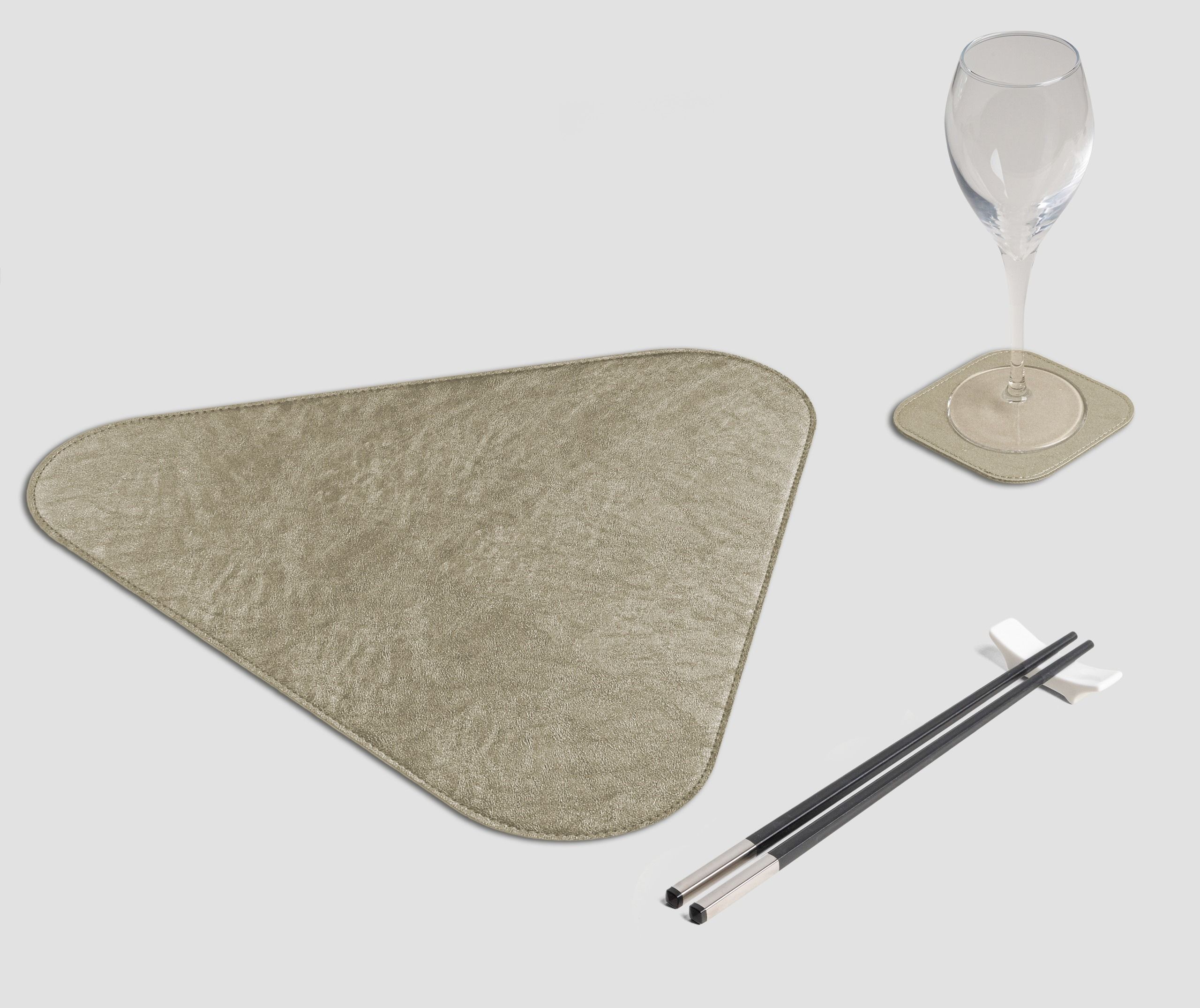 Wosde - La tovaglietta professionale personalizzata Wosde Tovaglietta Triangolo Metal platino