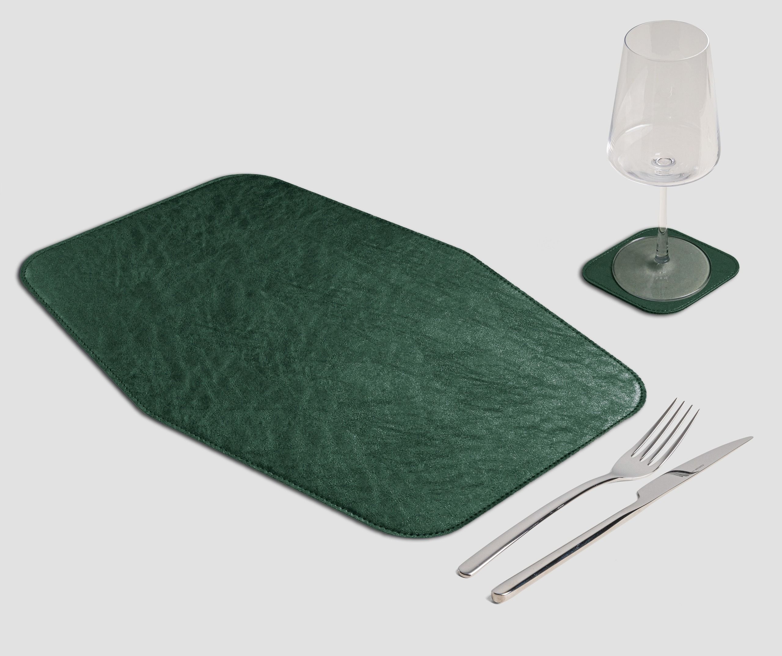 Wosde - La tovaglietta professionale personalizzata Wosde Tovaglietta Libro Metal verde foresta