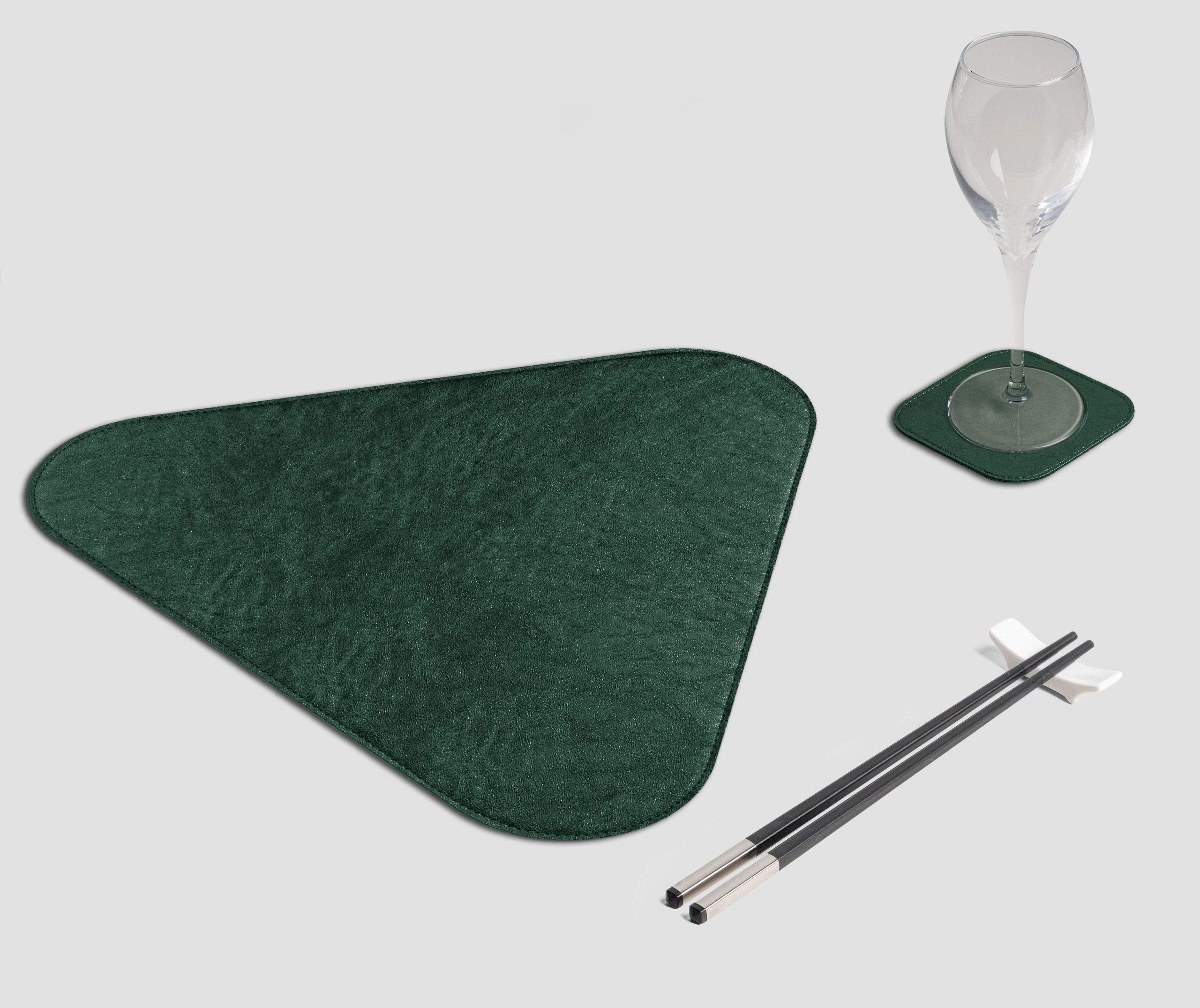 Wosde - La tovaglietta professionale personalizzata Wosde Tovaglietta Triangolo Metal verde foresta