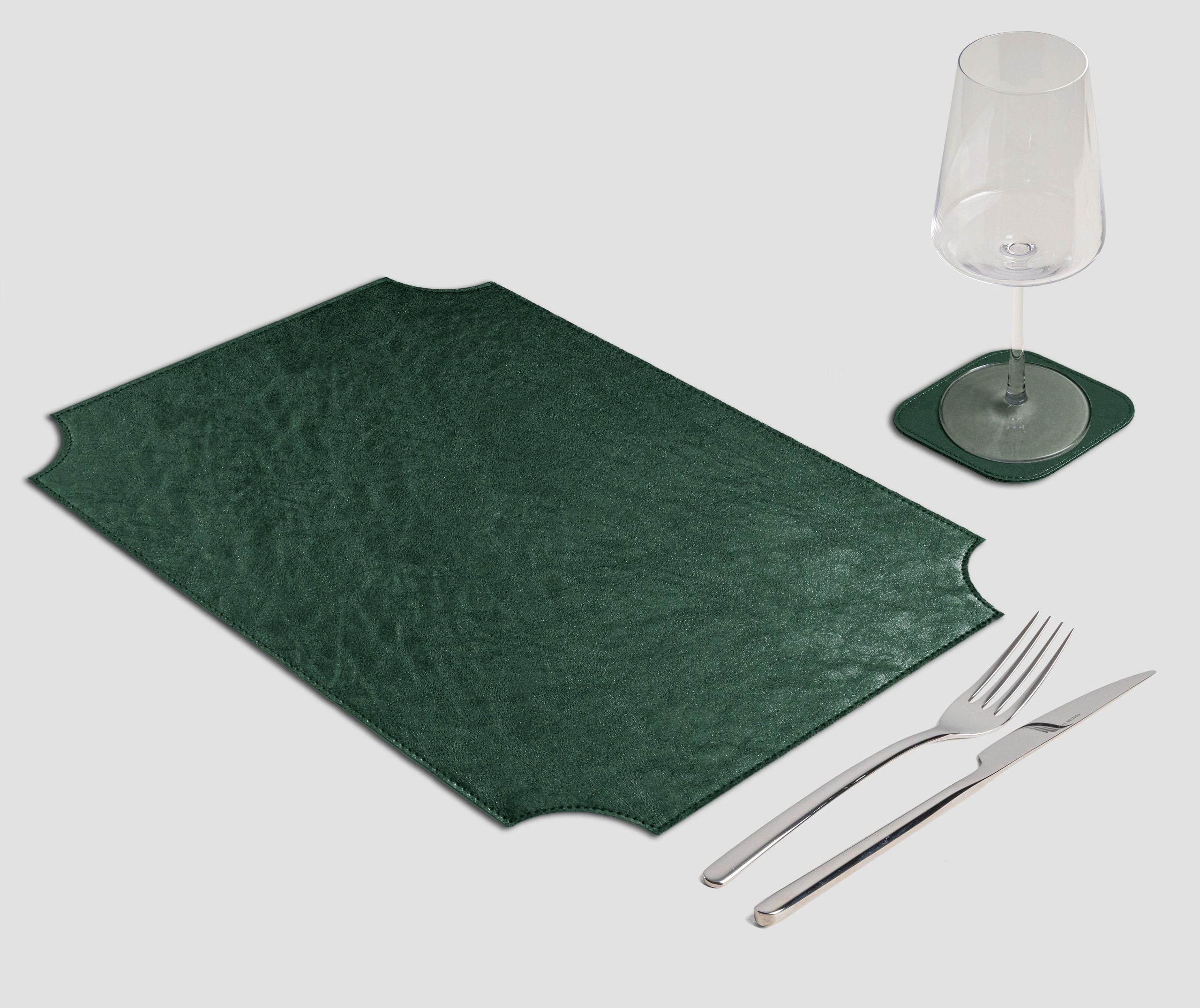 Wosde - La tovaglietta professionale personalizzata Wosde Tovaglietta Barocco rettangolare Metal verde foresta