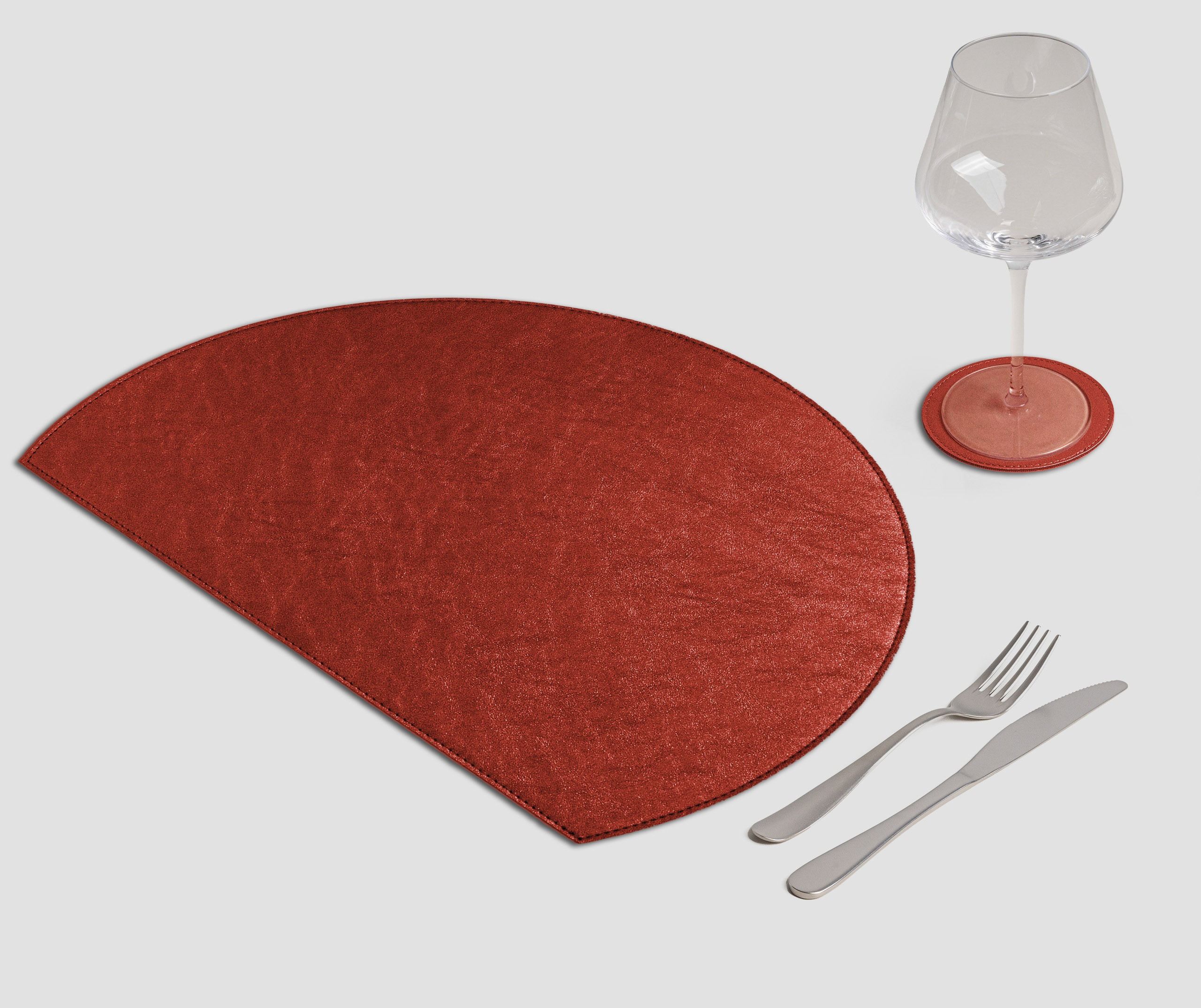 Wosde - La tovaglietta professionale personalizzata Wosde Tovaglietta Semicerchio Metal rosso
