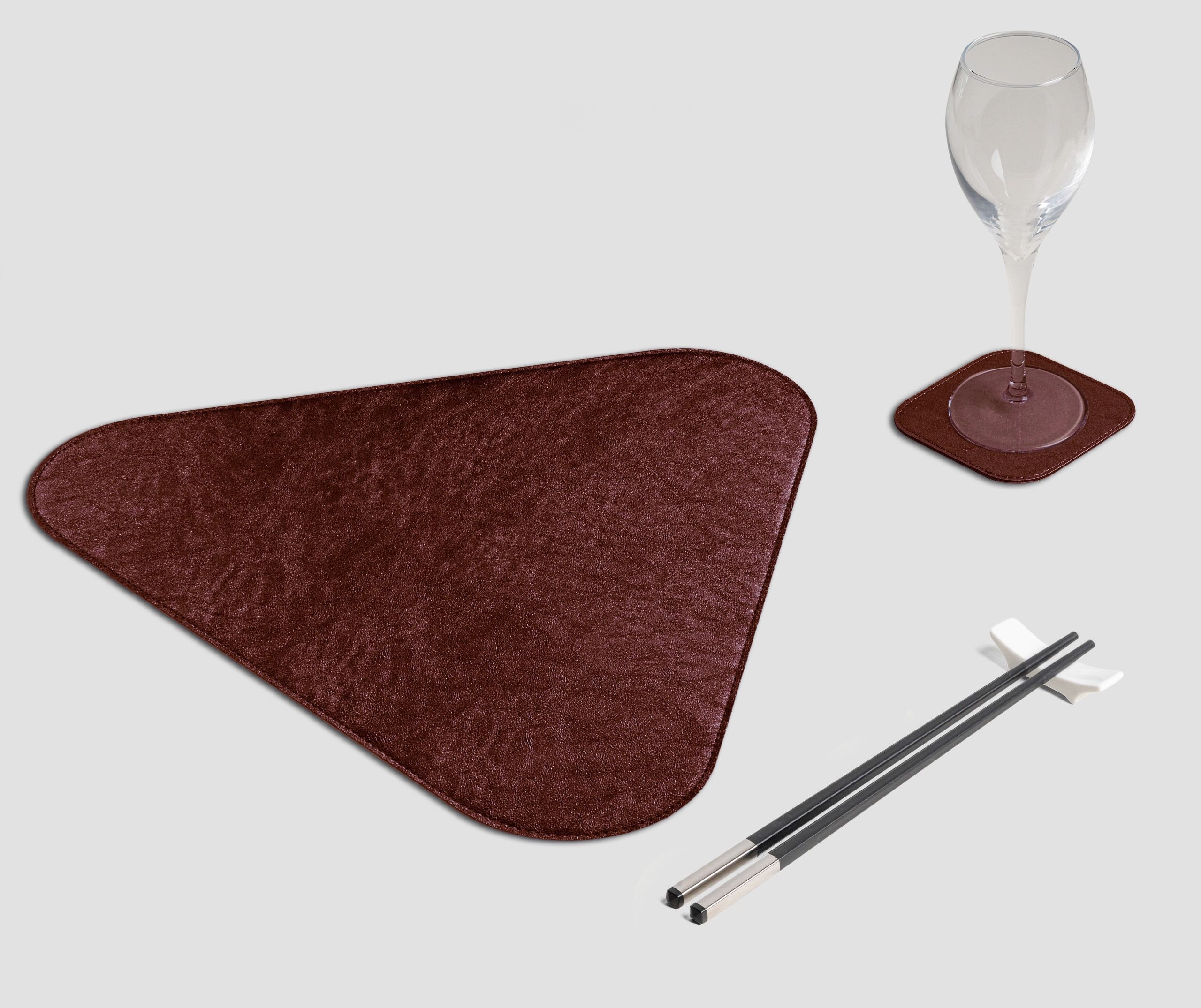 Wosde - La tovaglietta professionale personalizzata Wosde Tovaglietta Triangolo Metal bordeaux