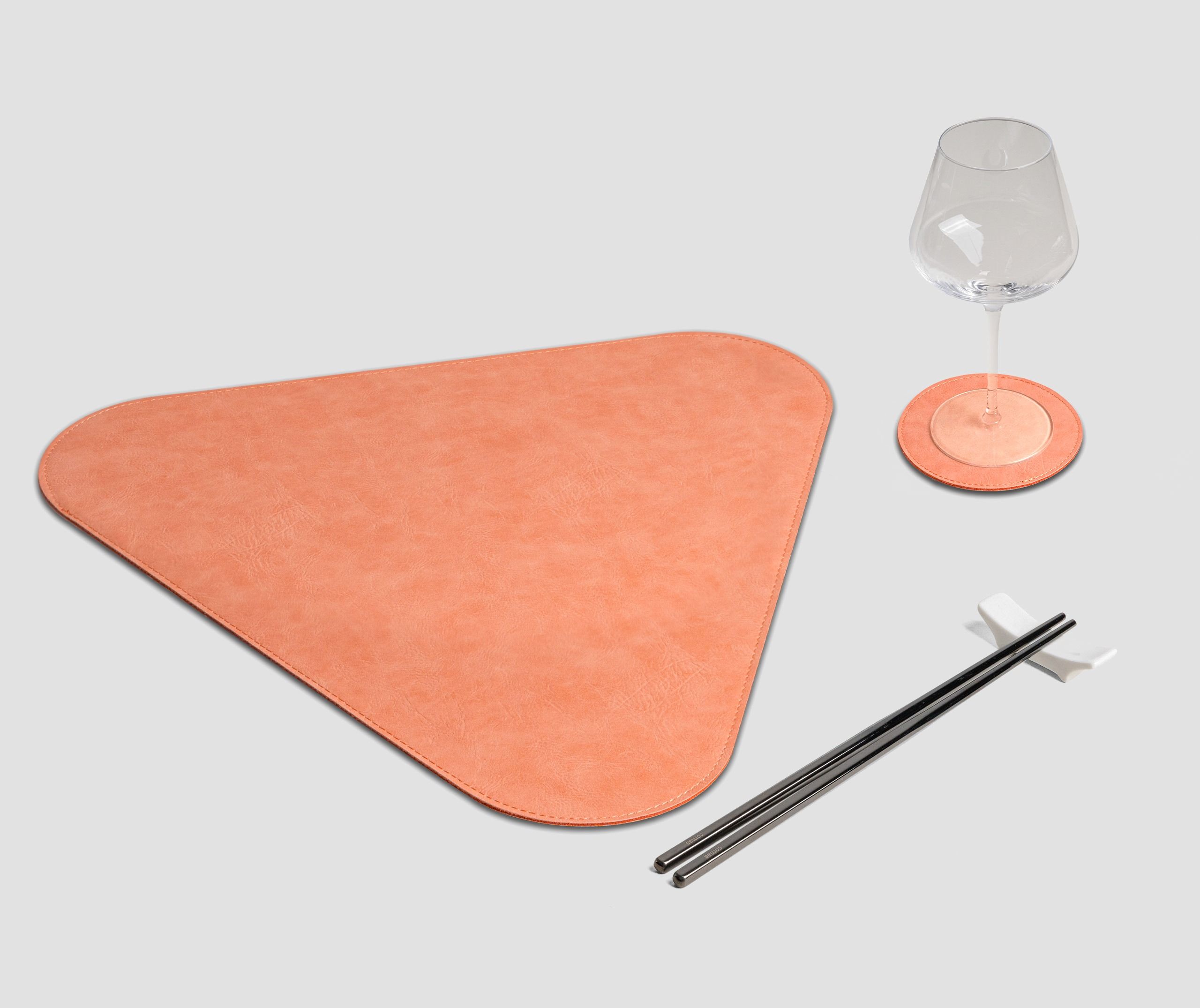Wosde - La tovaglietta professionale personalizzata Wosde Tovaglietta Triangolo Vintage salmone