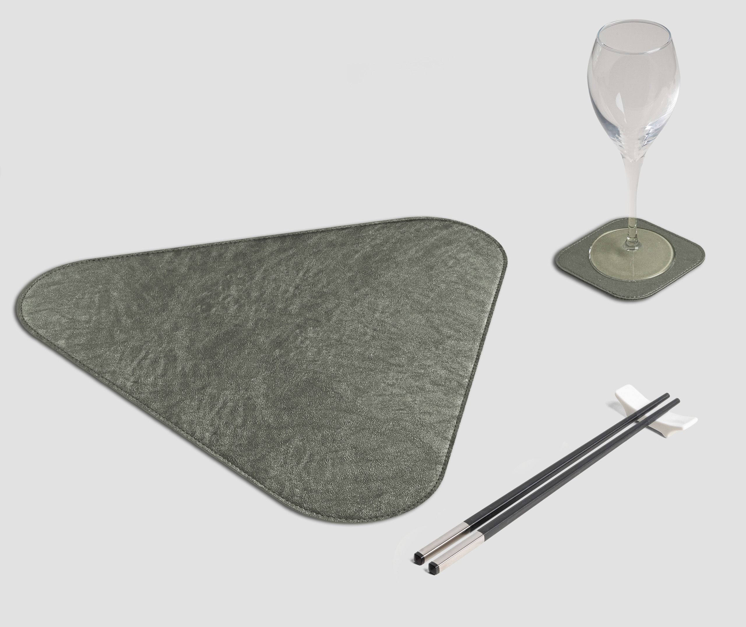 Wosde - La tovaglietta professionale personalizzata Wosde Mantel individual triangular de metal peltre