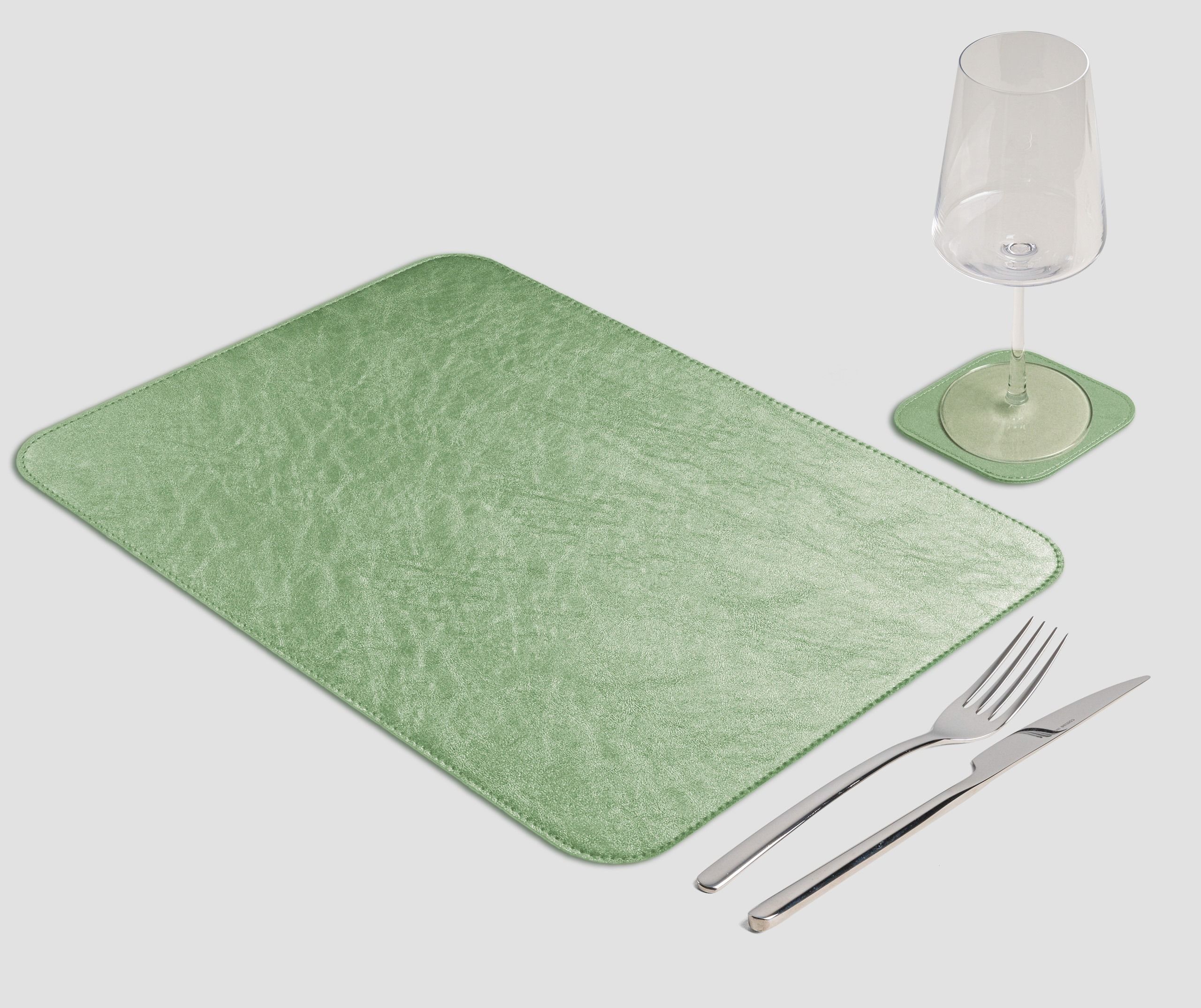 Wosde - La tovaglietta professionale personalizzata Wosde Tovaglietta Rettangolare classica Metal verde chiaro